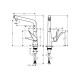 Смеситель Hansgrohe Metris Select 320 кухонный (14883800) Stainless Steel Finish