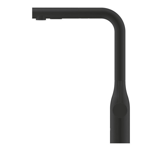 Смеситель для кухни с выдвижной воронкой GROHE Essence черный латунь 30504KF0