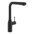 Смеситель для кухни с выдвижной воронкой GROHE Essence черный латунь 30504KF0