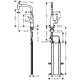 Смеситель hansgrohe Talis Select M51 для кухонной мойки с выдвижным душем, под сталь 73867800