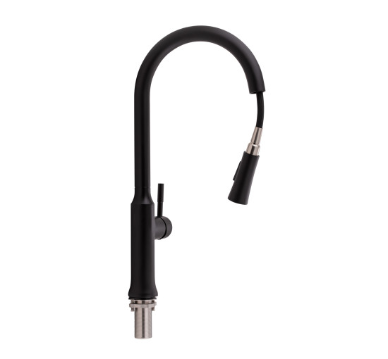 Смеситель для кухни Qtap Baruska 9137103UB с выдвижным изливом