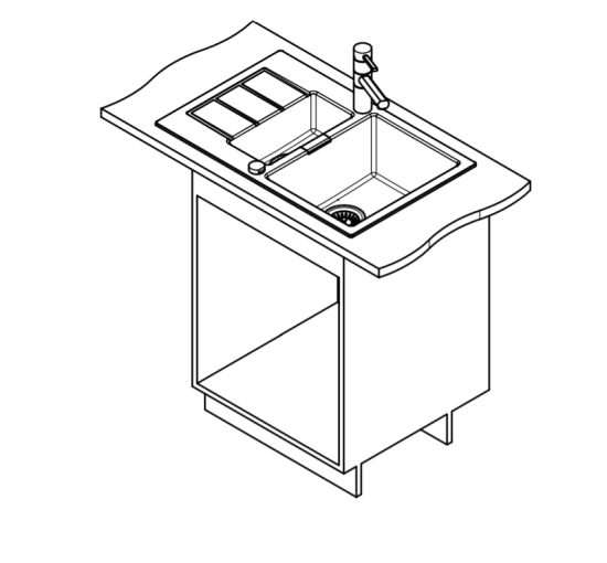 Кухонная мойка Franke Sirius SID 651-78 (114.0497.985) из тектонайта - врезная - оборотная - цвет Сахара (2 отверстия)