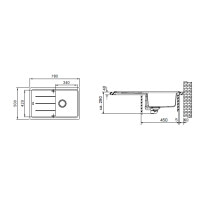 Кухонная мойка Franke BASIS BFG 611-78 бежевый 780x500 (114.0258.039)