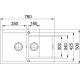 Кухонна мийка Franke MARIS MRG 651-78 білий 780x500 (114.0381.011)