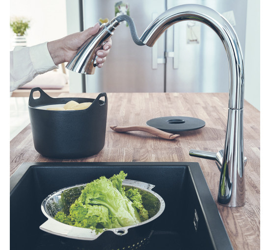 Змішувач для кухні сенсорний Grohe Zedra Touch 30219002