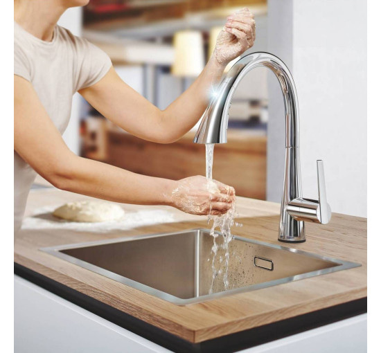 Змішувач для кухні сенсорний Grohe Zedra Touch 30219002