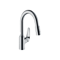 Смеситель Hansgrohe M42-H180 для кухни с выдвижным изливом (71801000)