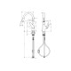 Смеситель Hansgrohe M42-H180 для кухни с выдвижным изливом (71801000)