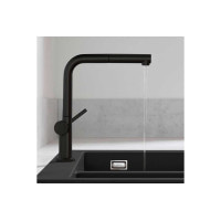 Змішувач Hansgrohe Talis 270 1jet кухонний з витяжним виливом Sbox (72809670) Black Matt