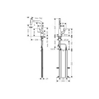 Змішувач Hansgrohe Talis 220 2jet кухонний з витяжним виливом Sbox (73868000)