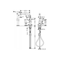 Змішувач Hansgrohe Talis M54 270 1jet кухонний ECO з витяжним виливом Matt Black (72845670)