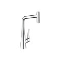 Смеситель Hansgrohe Metris Select кухонный с вытяжным изливом (14884000)