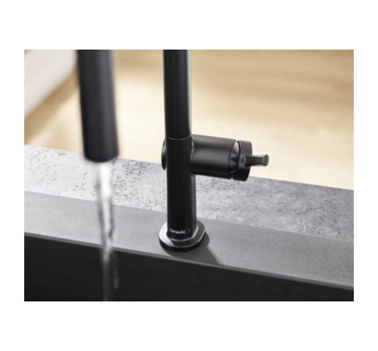 Змішувач Hansgrohe Talis M54 210 2jet кухонний з витяжним виливом Stainless Steel (72800800)