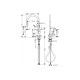 Змішувач Hansgrohe Talis M54 210 2jet кухонний з витяжним виливом Stainless Steel (72800800)