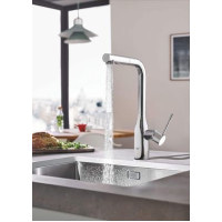 Смеситель для кухни с выдвижной воронкой GROHE Accent хром латунь 30432000