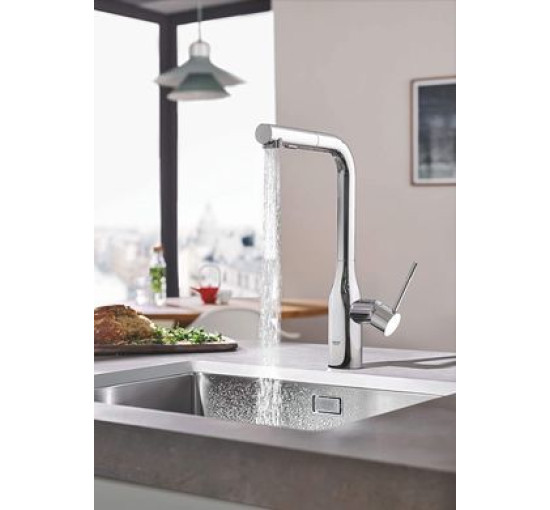 Змішувач для кухні із висувною лійкою GROHE Accent хром латунь 30432000