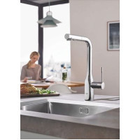 Смеситель для кухни с выдвижной воронкой GROHE Accent хром латунь 30432000