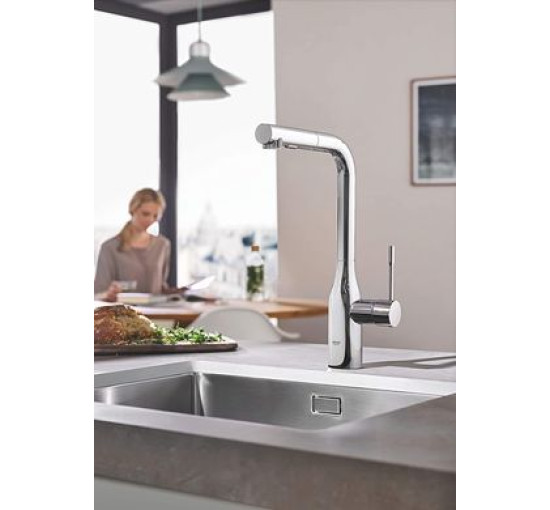 Змішувач для кухні із висувною лійкою GROHE Accent хром латунь 30432000