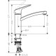 Змішувач hansgrohe Logis CoolStart для кухонної мийки 71839000 хром