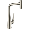 Змішувач hansgrohe Metris Select M71 для кухонної мийки, під сталь 73803800