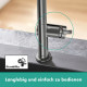 Змішувач для кухні із висувною лійкою HANSGROHE Talis M54&sBox чорний латунь 72809340