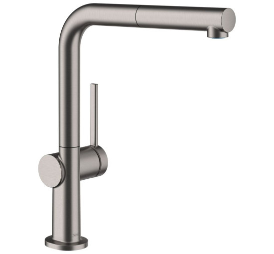 Змішувач для кухні із висувною лійкою HANSGROHE Talis M54&sBox чорний латунь 72809340