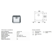 Кухонна мийка Franke GALASSIA GAX 110-45 482-432 (122.0021.440)