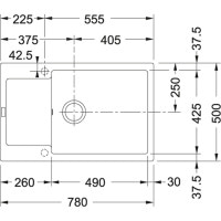 Кухонна мийка Franke MARIS MRG 611 - 78 XL онікс 780x500 (114.0374.920)