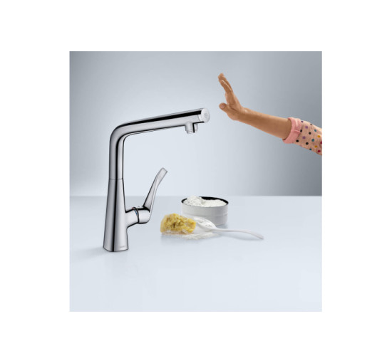 Смеситель Hansgrohe Metris Select 320 кухонный хромированный (14883000)
