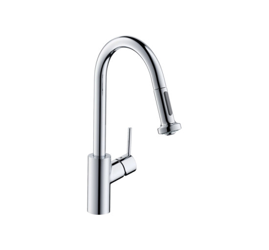 Смеситель Hansgrohe Talis M52 220 2jet кухонный с вытяжным изливом Sbox (73863000)