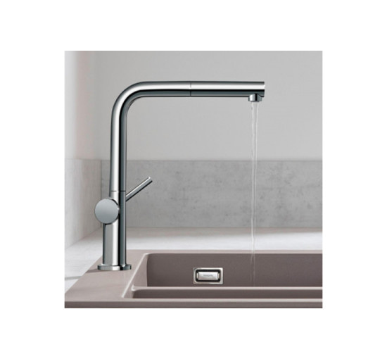 Смеситель Hansgrohe Talis M54 270 1jet кухонный с вытяжным изливом (72808000)