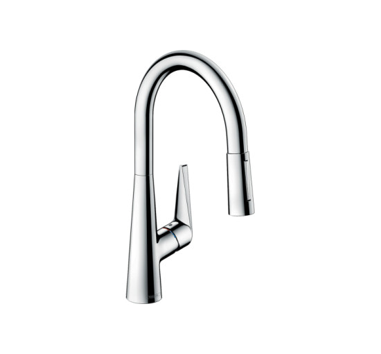 Смеситель Hansgrohe Talis M51 200 2jet для кухни с вытяжным изливом Sbox (73851000)