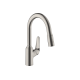 Смеситель Hansgrohe M42-H180 для кухни с выдвижным изливом Stainless Steel Finish (71801800)