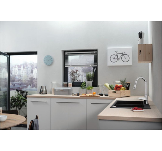 Смеситель Hansgrohe M42-H220 для кухни 2Jet с выдвижным изливом, Chrome(71800000)