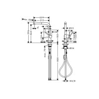 Змішувач Hansgrohe Talis M54 270 1jet кухонний з витяжним виливом (72808000)