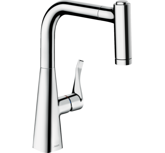 Змішувач hansgrohe Metris M71 для кухонної мийки, хром 73800000