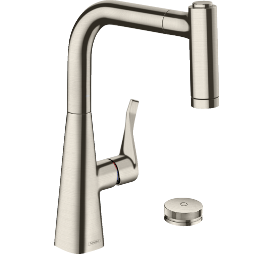 Смеситель hansgrohe Metris Select M71 для кухонной мойки под сталь 73805800