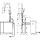 Смеситель hansgrohe Aqittura M91 SodaSystem 210 для кухонной мойки, хром 76806000