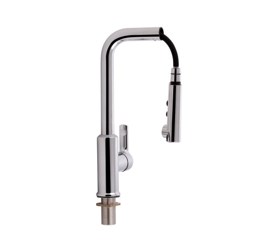 Смеситель для кухни Qtap Janicka 9134103FC с выдвижным изливом