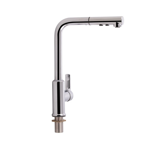 Смеситель для кухни Qtap Janicka 9134103FC с выдвижным изливом