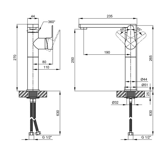 Смеситель для кухни Qtap Eco CRB 007F