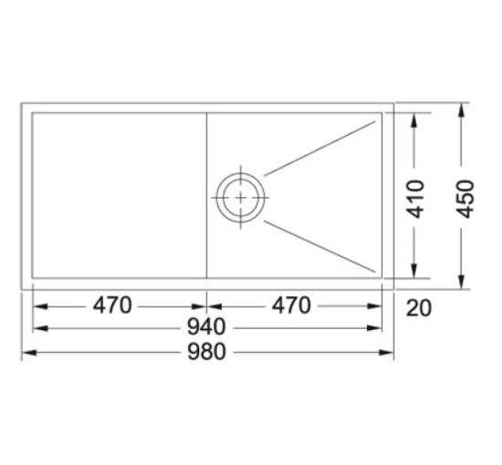 Кухонная мойка Franke Planar PPX 111 (122.0198.364) нержавеющая сталь - монтаж под столешницу - полированная