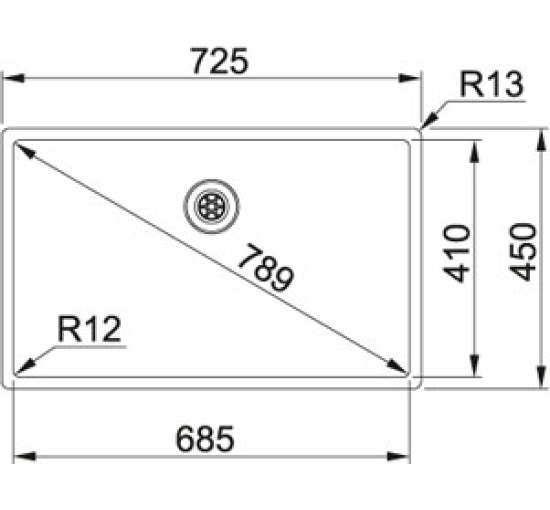 Кухонная мойка Franke Box BXX 210 / 110-68 (127.0369.284) нержавеющая сталь - монтаж врезной, в уровень либо под столешницу - полированная
