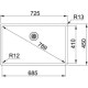 Кухонная мойка Franke Box BXX 210 / 110-68 (127.0369.284) нержавеющая сталь - монтаж врезной, в уровень либо под столешницу - полированная