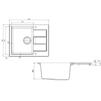 Кухонная мойка Franke Sirius SID 611-62 (114.0497.936) из тектонайта - врезная - оборотная - цвет Маскарпоне (2 отверстия)