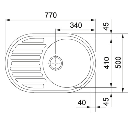 Кухонная мойка Franke RONDA ROG 611 бежевый 770x500 (114.0254.780)