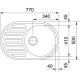 Кухонная мойка Franke RONDA ROG 611 бежевый 770x500 (114.0254.780)