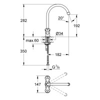 Смеситель для кухни Grohe Costa L 31831001