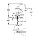 Змішувач для кухні одноважільний GROHE BauLoop 31368000 хром латунь CV031174