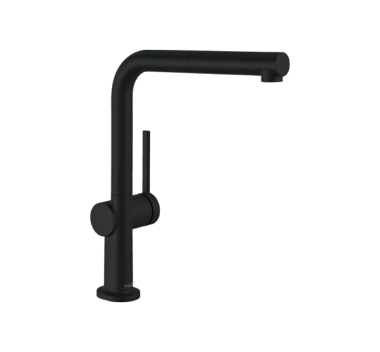Смеситель Hansgrohe Talis M54 270 1jet кухонный с вытяжным изливом Matt Black (72808670)